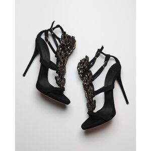 Giuseppe Zanotti Colline 110 Cruel Black Summer Embellished